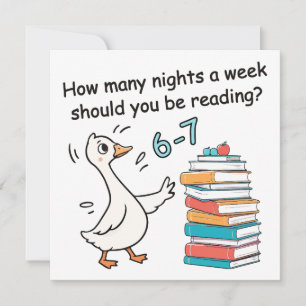 Convite Quantas Noites por Semana Você Deve Ler 6-7