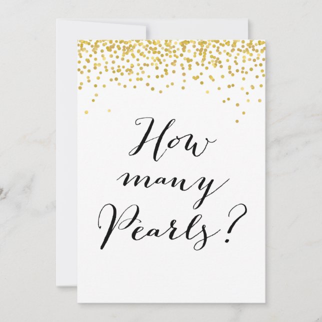 Convite Quantas Pérolas estão no Sinal Jar 5 x 7" (Frente)