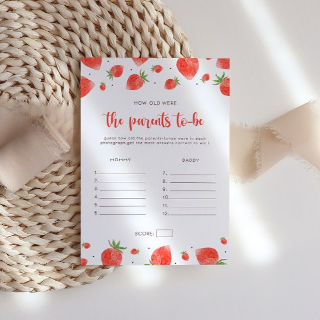 Convite Quantos Anos Eram Os Pais, Berry Sweet Chá de fral (Criador carregado)