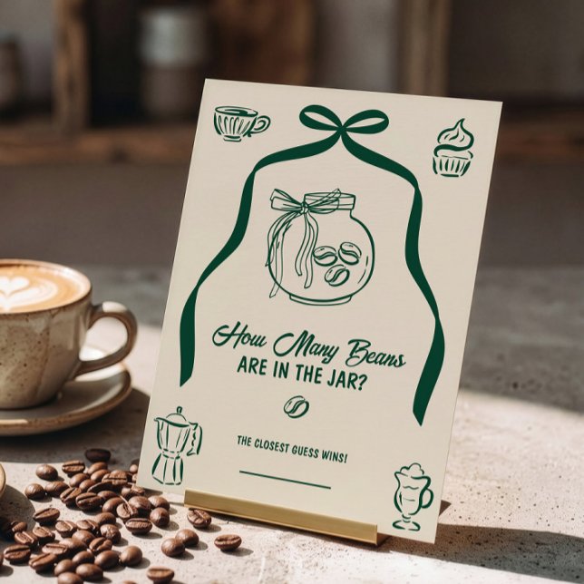 Convite Quantos grãos de café Jogo de chá de bebê (Criador carregado)