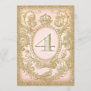 Convite Quarto aniversário de uma vez no tempo Princesa