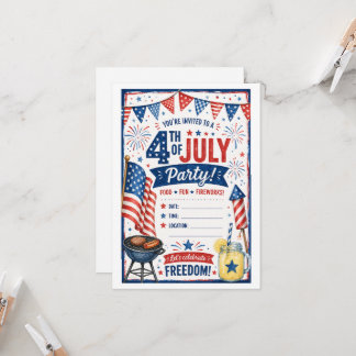 Convite Quatro de Julho