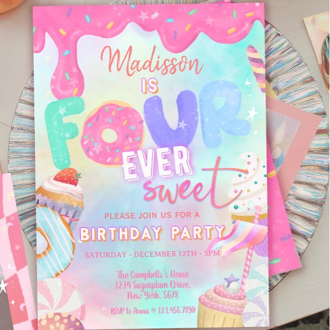 Convite quatro é tão doce (Criador carregado)