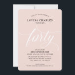 Convite Quatrocentos anos elegantes, chic moderno, cor-de-<br><div class="desc">por kat massard / WWW.SIMPLYSWEETPAPERIE.COM Adorem o design,  mas gostariam de ver algumas mudanças - outro esquema de cores,  produto,  adicionar uma fotografia ou adaptar para uma ocasião diferente - sem preocupações,  simplesmente contactem-me,  kat@simplysweetPAPERIE.com Tenho o prazer de ajudar!</div>