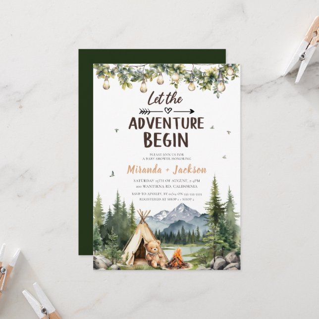 Convite Que a aventura comece (Frente/Verso In Situ)