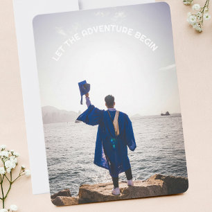 Convite Que a Aventura Comece Festa de despedida para Grad