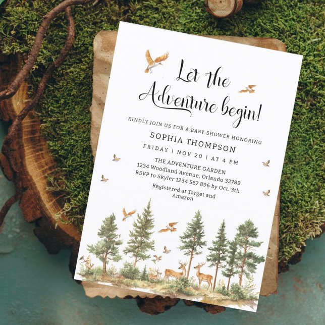 Convite Que Aventura Comece Bebê Menino Semeador (Criador carregado)