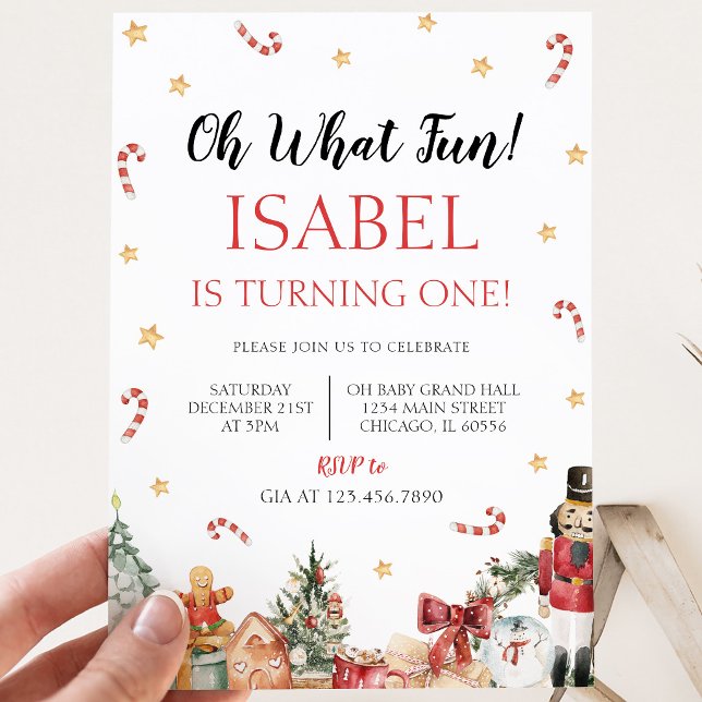 Convite Que Diversão Festa de Aniversário de Natal (Criador carregado)