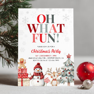 Convite Que Diversão Festa de Natal no País das Maravilhas