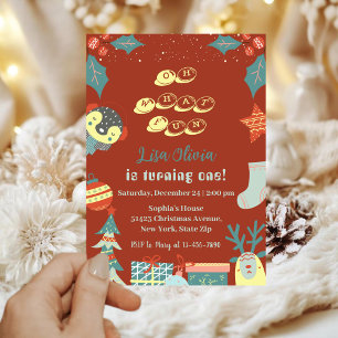 Convite Que festa de Natal de Férias Divertidas