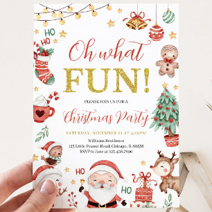 Convite Que festa de Natal divertida