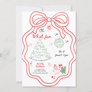 Convite Que Mão Brincadeira Desenhou Festa Xmas Invita