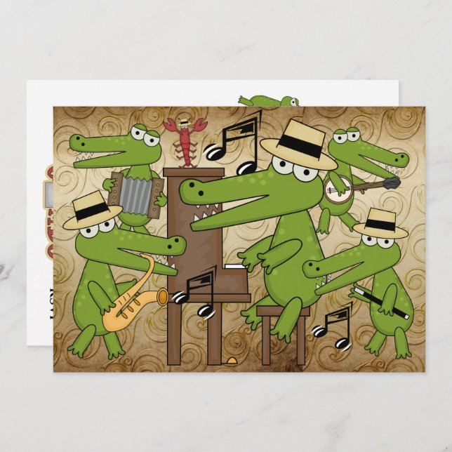 Convite Que os Bons Tempos Rolem! Estilo Cajun! (Frente/Verso)