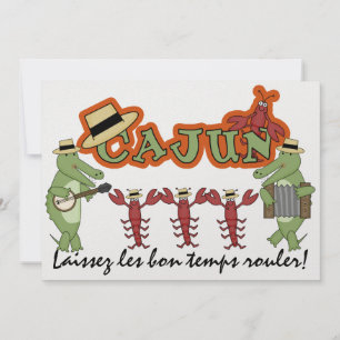 Convite Que os Bons Tempos Rolem! Estilo Cajun! SRF
