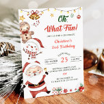Convite Que Papais noeis Divertidos Snowman Natal Aniversá<br><div class="desc">Que Papais noeis Divertidos Snowman Convite De Aniversário De Natal</div>