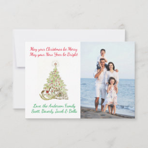 Convite Que seu Natal seja Feliz3x5Cartão de Natal de Foto