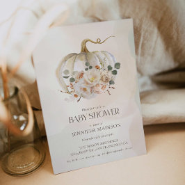 Convite Queda Abóbora Sexo Invasão do Chá de fraldas Neutr