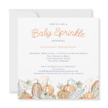 Queda Aquarela Pumpkins Baby Sprinkle