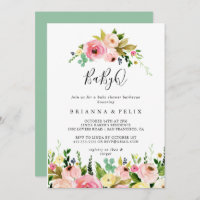 Queda Colorida Tropical BabyQ Chá de fraldas Barbe