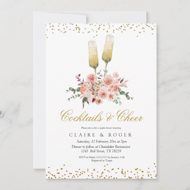 Convite Queda de coquetéis e Chá de panela alegre (Frente)