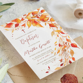 Convite Queda deixa batismo amarelo e vermelho