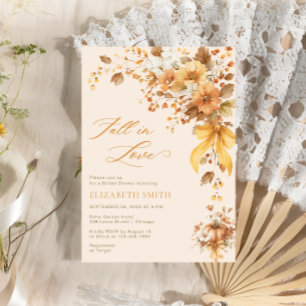 Convite Queda do Chá de panela Floral Boho