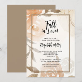 Convite Queda do Chá de panela Floral de Amor