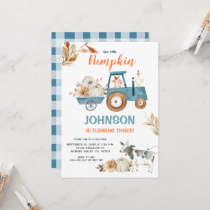 Convite Queda Fazenda Nosso Pequeno Aniversário De Abóbo