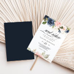 Convite Queda fina de 16 Festa de aniversário doce, doce,<br><div class="desc">Este belo convite de aniversário floral de 16 anos é perfeito para uma família e amigos se juntam para celebrar o 16° aniversário. O design retrata uma pincelada rosa desenhada à mão,  azul escuro e flores brancas marinhos,  inspiradoras elegância,  classe e beleza natural.</div>