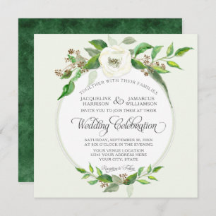 Convite Queda Floresta de inverno Madeira Bohemiana BOHO A