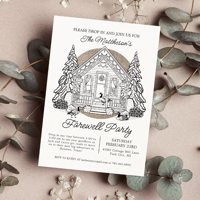 Convite Queda na Festa de Despedida dos Gansos de inverno (Criador carregado)