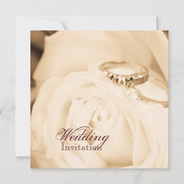 Convite Queda na Festa de noivado do anel de casamento do  (Frente)