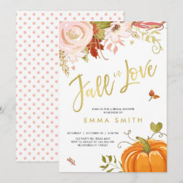 Convite Queda no amor Chá de panela Baby Autumn