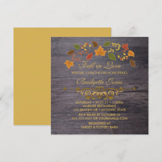 Convite Queda no Chá de casamento Russo Bridal Luncheon