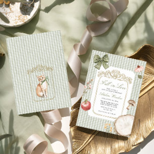 Convite Queda no Chá de fraldas de sábio Whimsical