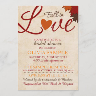 Convite Queda no chá de panela do amor