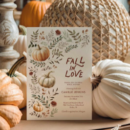 Convite Queda no Chá de panela Russo de outono