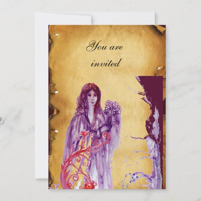 Convite QUEEN GUINEVERE, Bacia-Bacia Castanha (Frente)