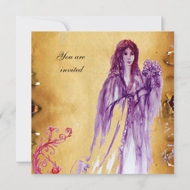 Convite QUEEN GUINEVERE, Bacia-Bacia Castanha (Frente)