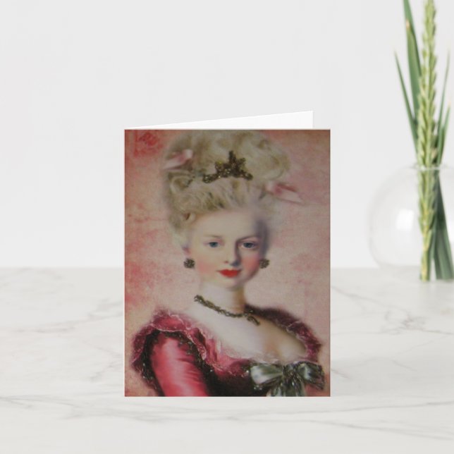 Convite Queen Marie Antoinette ~ Card / Invitations (Frente)