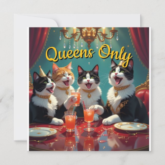 Convite Queens only! (Frente)