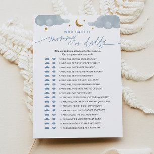 Convite Quem disse que ele era Mamãe ou Pai Jogo do Bebê b