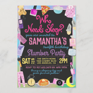 Convite Quem Precisa Dormir?