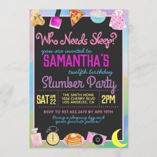 Convite Quem Precisa Dormir?