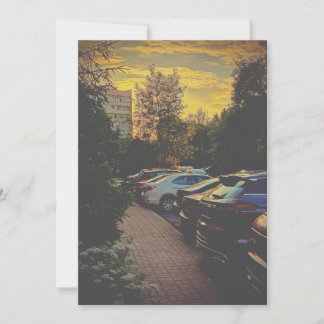 Convite Quente de paisagem urbana - Personalizável