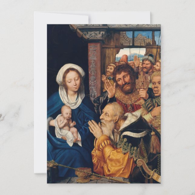 Convite Quentin Matsys - A Adoração dos Magos (Frente)