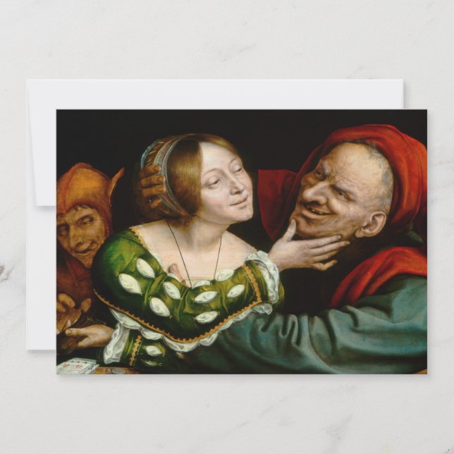 Convite Quentin Matsys - Amantes Correspondentes (Frente)