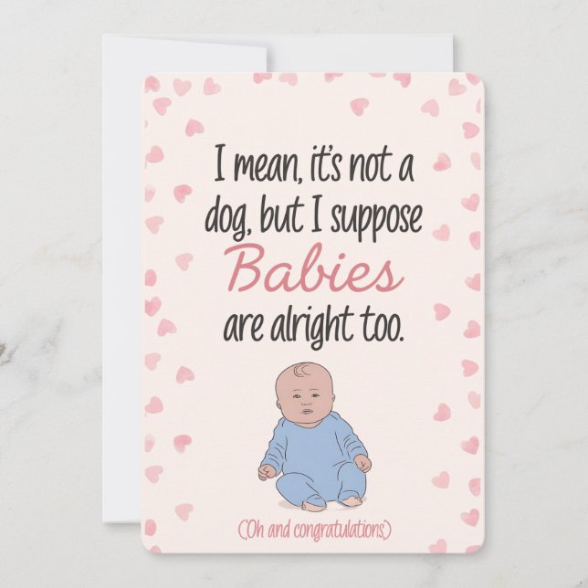 Convite Quer Dizer, Não É Um Cachorro, Mas Suponho Que Beb (Frente)