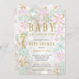 Convite Querida, é frio fora de moça ou Chá de fraldas