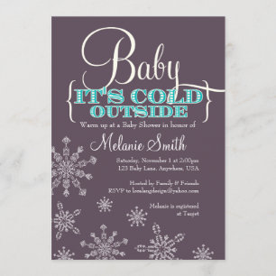 Convite Querida, é frio fora do Chá de fraldas.